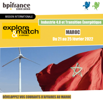 Maroc avec Bpifrance ; développez votre courant d’affaires transition écologique 4.0 avec le Maroc !